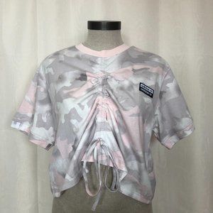 Adidas Pink Camo Crop Top
